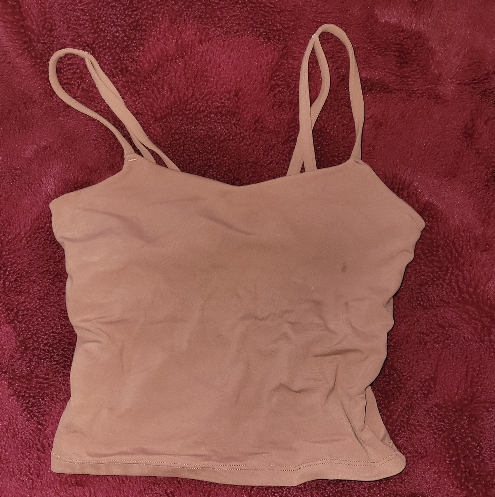 Women's Dusty Rose Spaghetti Strap Tank Top